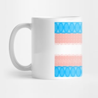 Spirograph Patterned Transgender Flag Mug